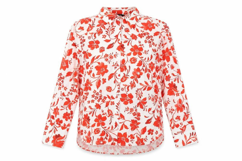 Front view of Zara Women's Multicoloured Floral Blouse S