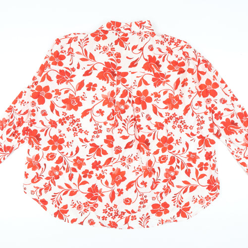 Zara Women's Multicoloured Floral Blouse S