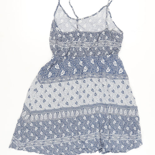 Gap Women's Blue Paisley Dress Size S Sleeveless