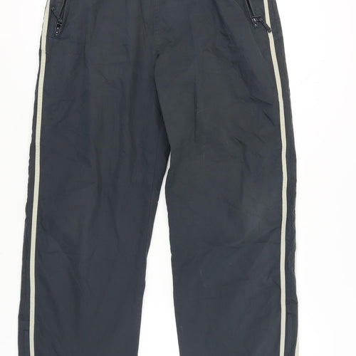 Next Men's Black Windbreaker Trousers, Size 34