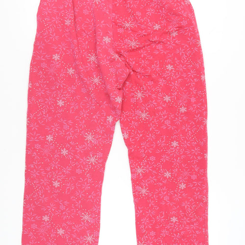 Weird Fish Womens Pink Floral Trousers Size 14