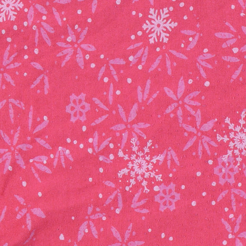 Weird Fish Womens Pink Floral Trousers Size 14