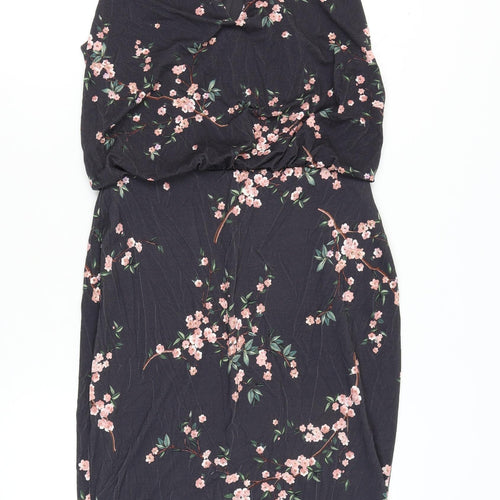 Phase Eight Women's Black Floral Dress Size 12