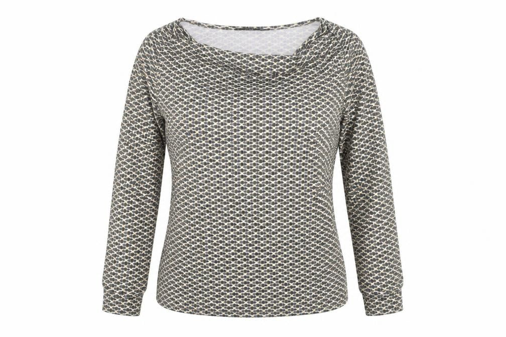 Front view of Vanessa Alexandra Women's Multicoloured Geometric Top L