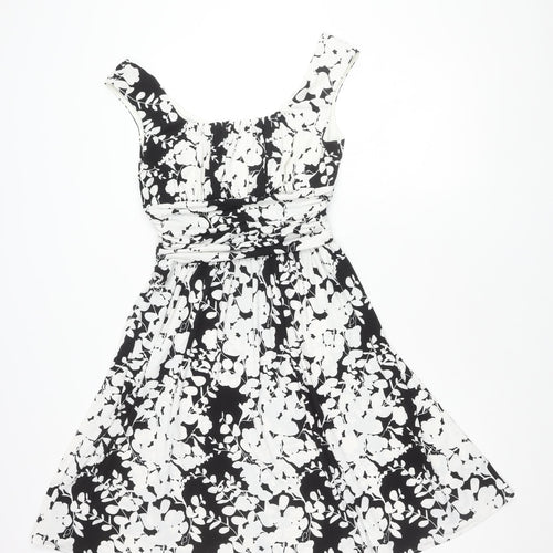 Maggy London Women’s Black & White Floral Dress