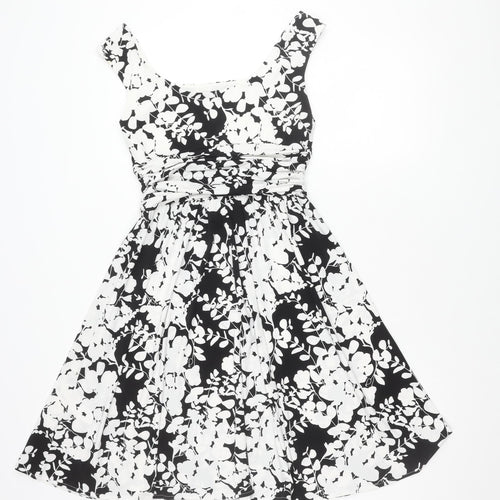 Maggy London Women’s Black & White Floral Dress