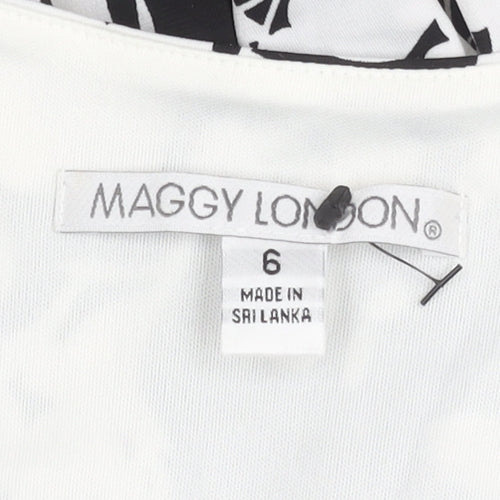 Maggy London Women’s Black & White Floral Dress