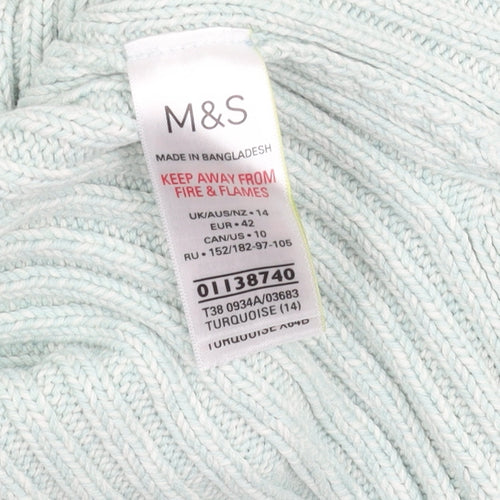 Marks and Spencer Women's Blue Pullover Jumper