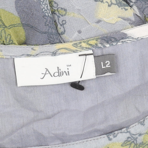 Adini Women's 3/4 Sleeve Multicoloured Floral Top