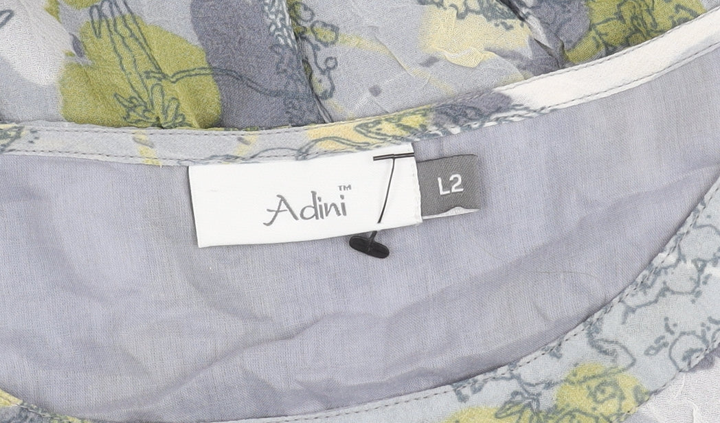 Adini Women's 3/4 Sleeve Multicoloured Floral Top