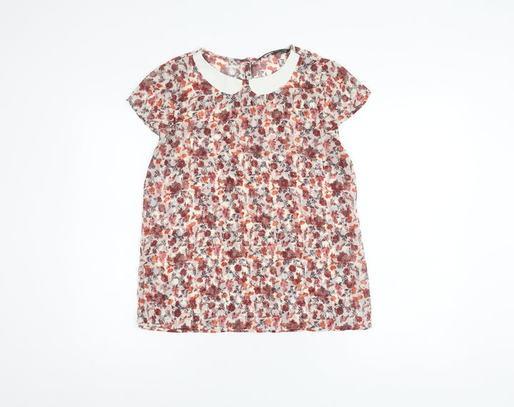 Zara Women's Multicoloured Floral Blouse - S