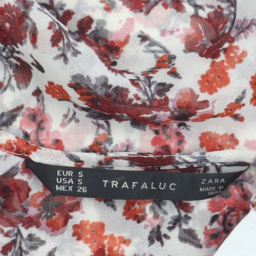 Zara Women's Multicoloured Floral Blouse - S