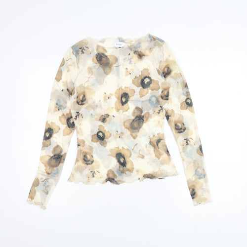 Vila Women's Multicoloured Floral Blouse Size S