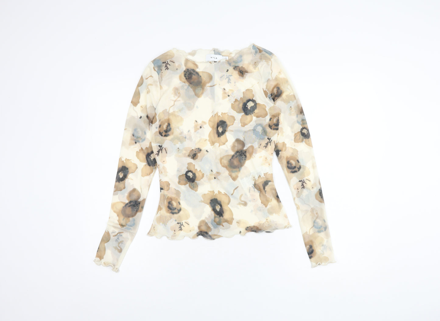 Vila Women's Multicoloured Floral Blouse Size S