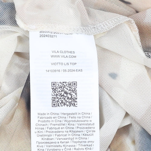 Vila Women's Multicoloured Floral Blouse Size S