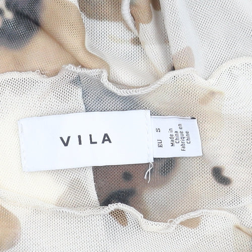 Vila Women's Multicoloured Floral Blouse Size S