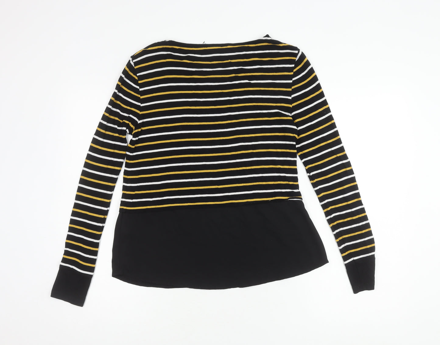 Warehouse Women's Black Striped Top Size 10