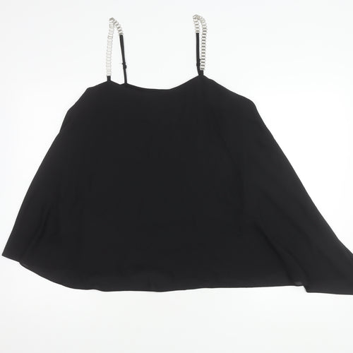Star by Julien Macdonald Womens Black Camisole Blouse Size 12
