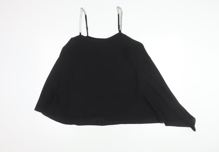 Star by Julien Macdonald Womens Black Camisole Blouse Size 12