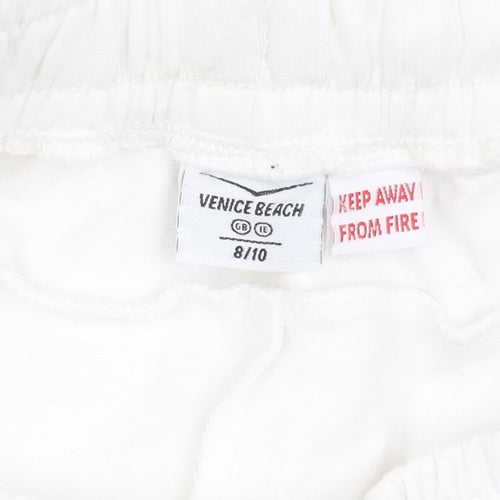 Venice Beach Unisex White Jogger Trousers Size 8