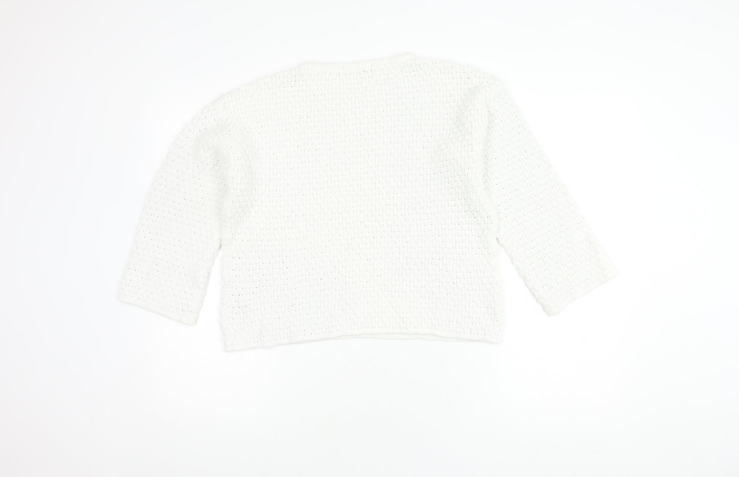 Marks and Spencer Women's White Knit Jumper, Size M