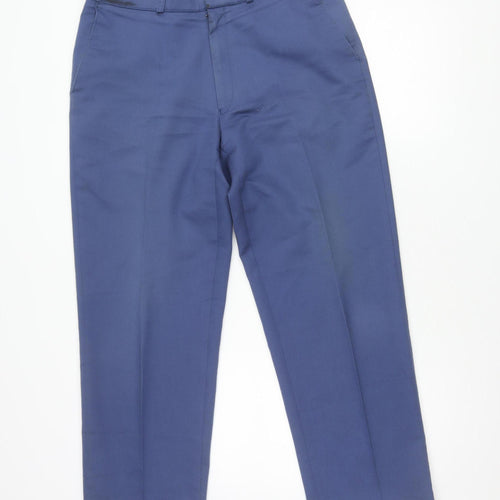 Marks and Spencer Men's Blue Trousers, 34 Regular