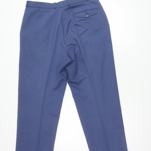 Marks and Spencer Men's Blue Trousers, 34 Regular