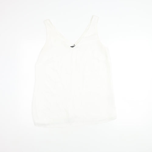 Wallis Women’s White V-Neck Tank Top Size 12