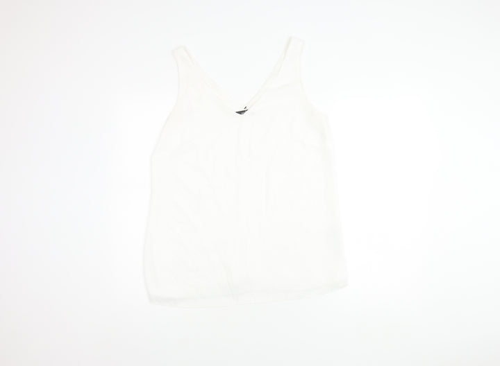 Wallis Women’s White V-Neck Tank Top Size 12
