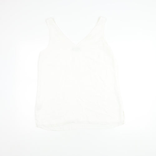 Wallis Women’s White V-Neck Tank Top Size 12