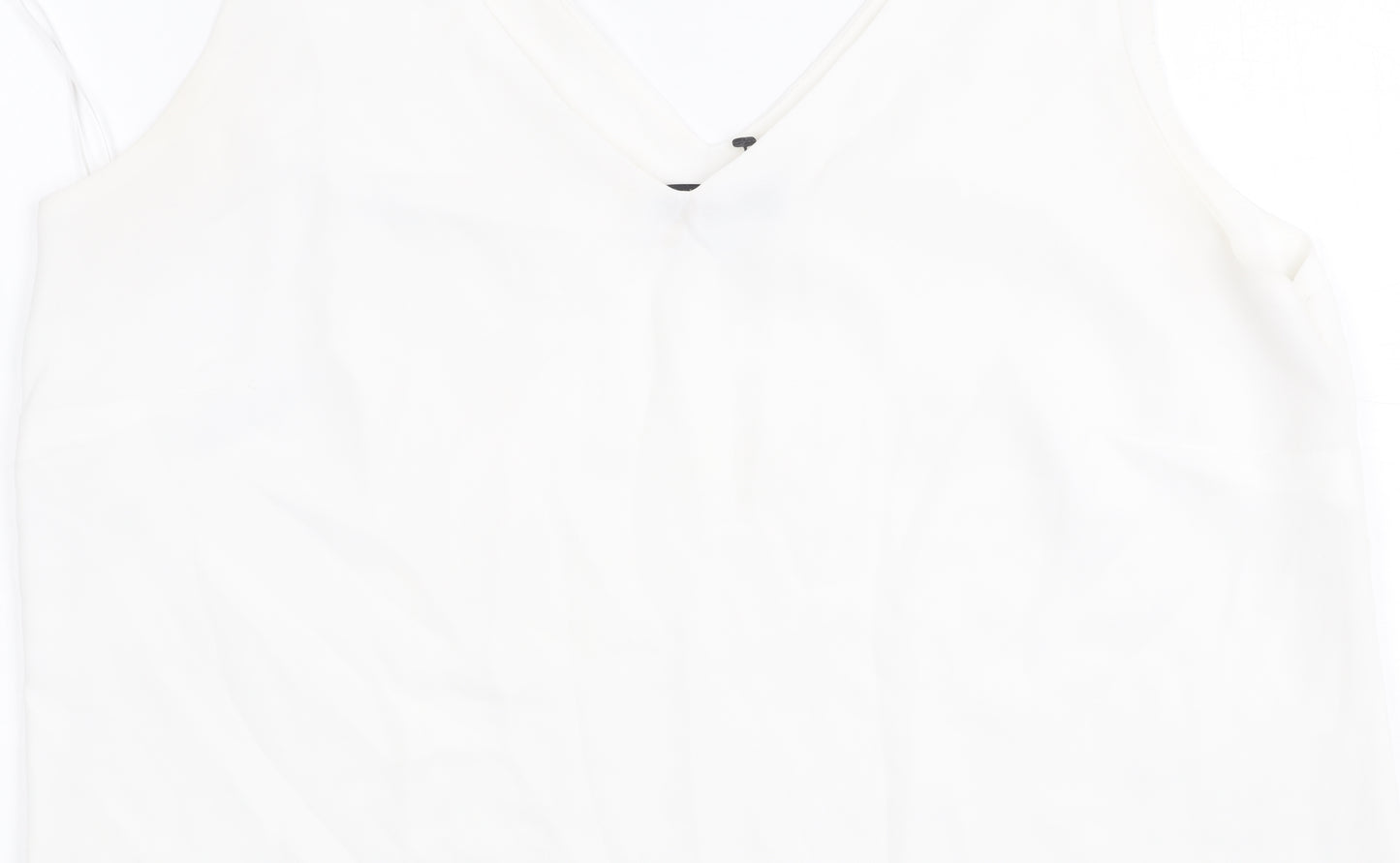 Wallis Women’s White V-Neck Tank Top Size 12