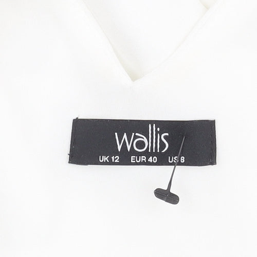 Wallis Women’s White V-Neck Tank Top Size 12