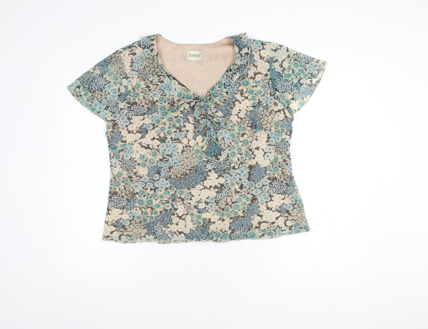 Roman Originals Women's Floral Top Size 16