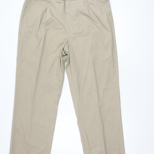 Marks and Spencer Men's Beige Chino Trousers 40x33