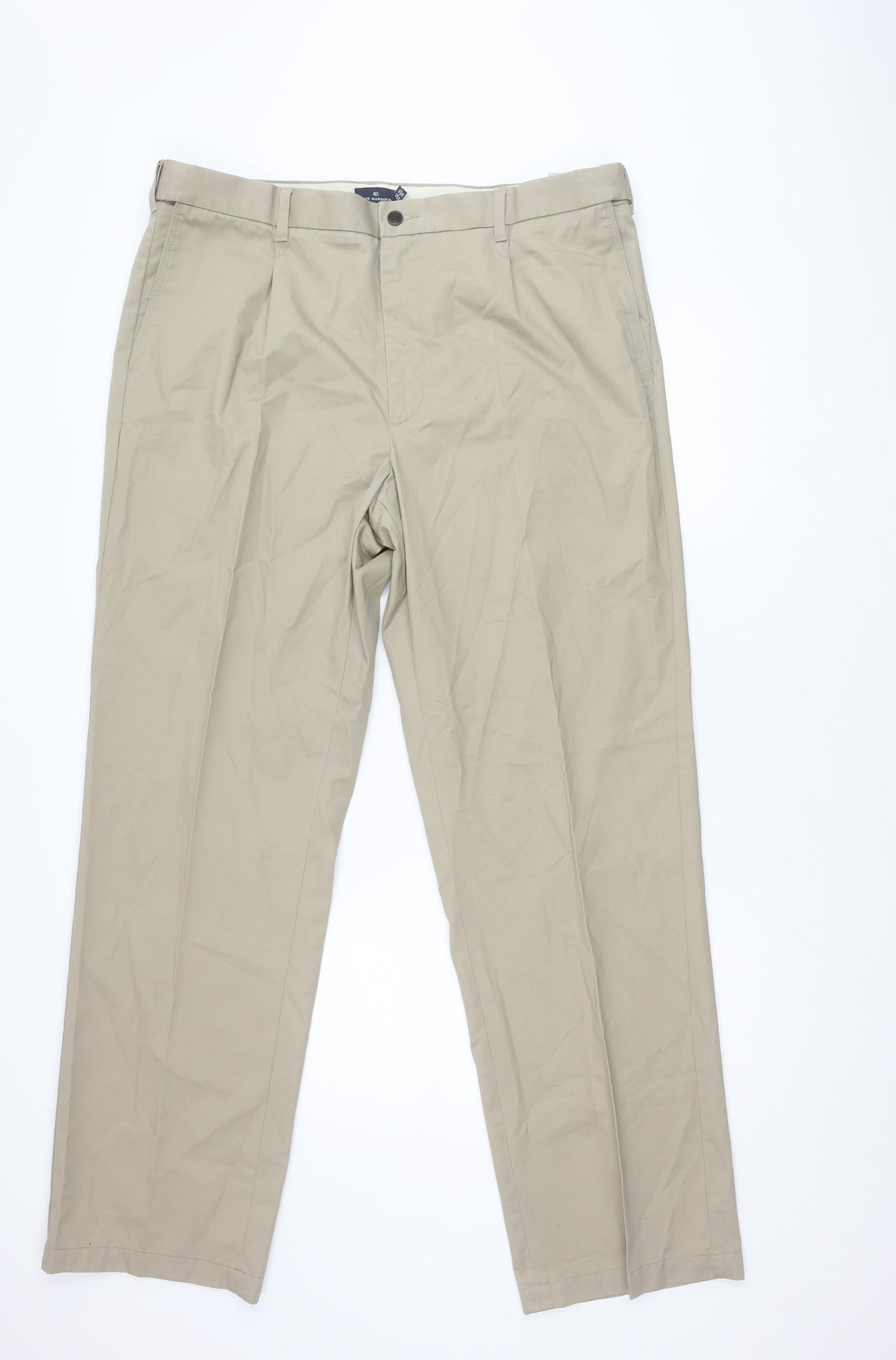 Marks and Spencer Men's Beige Chino Trousers 40x33