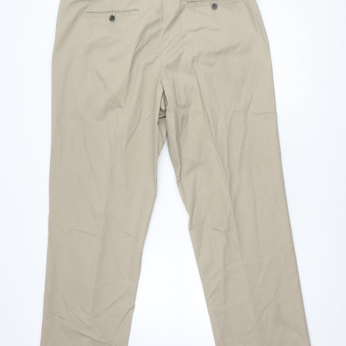 Marks and Spencer Men's Beige Chino Trousers 40x33