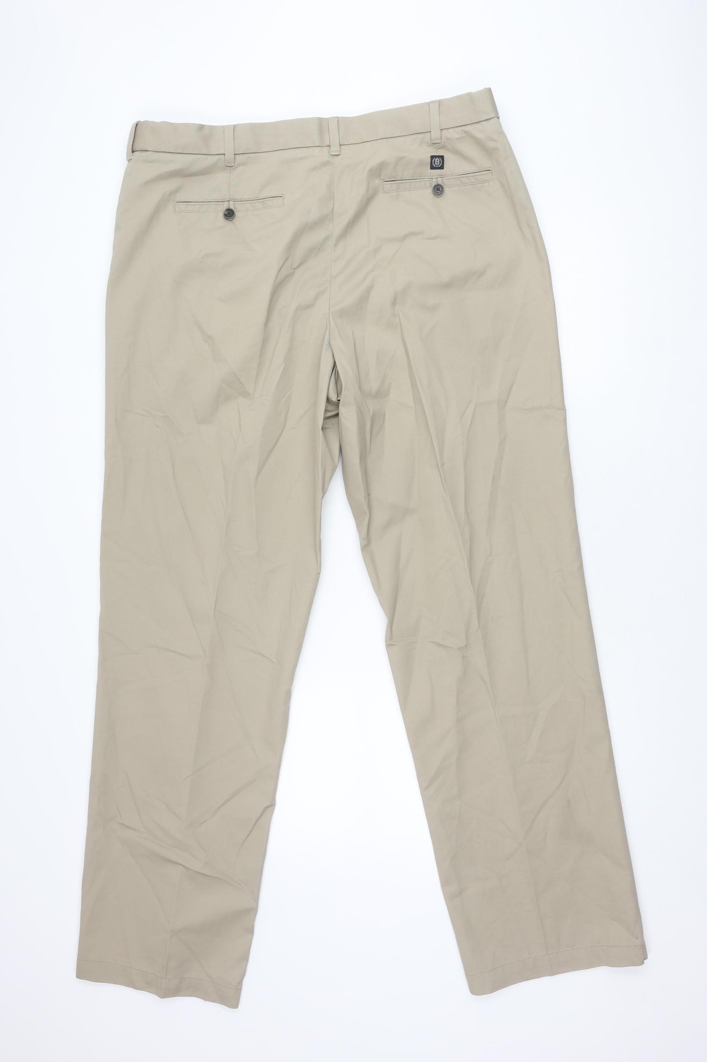 Marks and Spencer Men's Beige Chino Trousers 40x33