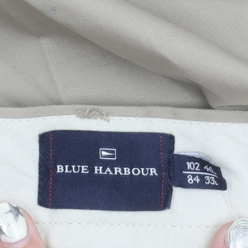 Marks and Spencer Men's Beige Chino Trousers 40x33