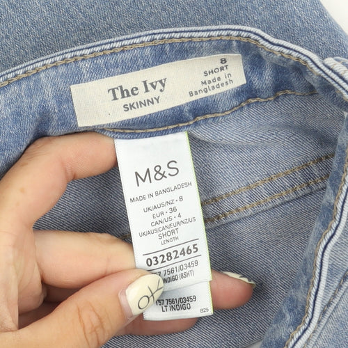Marks and Spencer Women's Blue Skinny Jeans Size 8