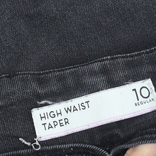 Next Women's Black Tapered Jeans Size 10 Regular High Waist