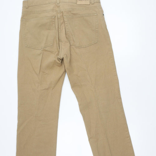 Melka Beige Men's Chino Trousers, Size S - Excellent Condition