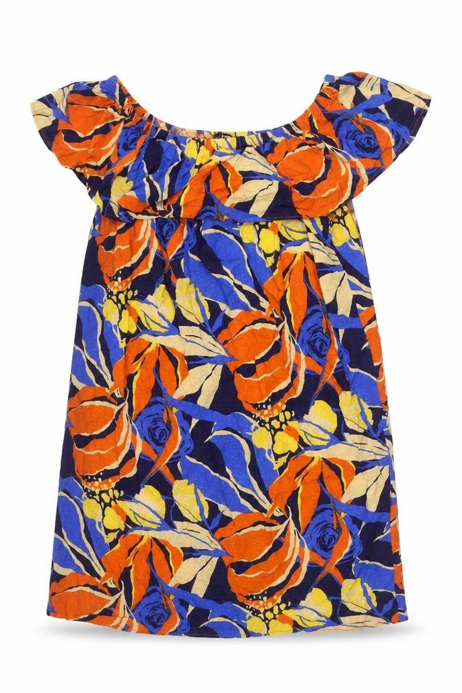 Front view of Pour Moi Women's Multicoloured Floral Dress, UK 10