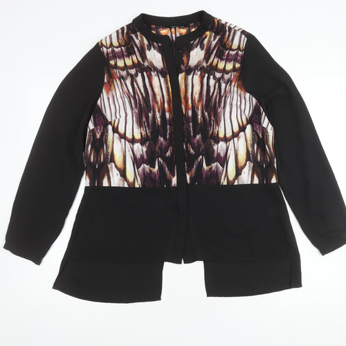 Kaleidoscope Women's Black Long Sleeve Top