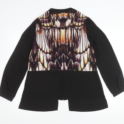 Kaleidoscope Women's Black Long Sleeve Top