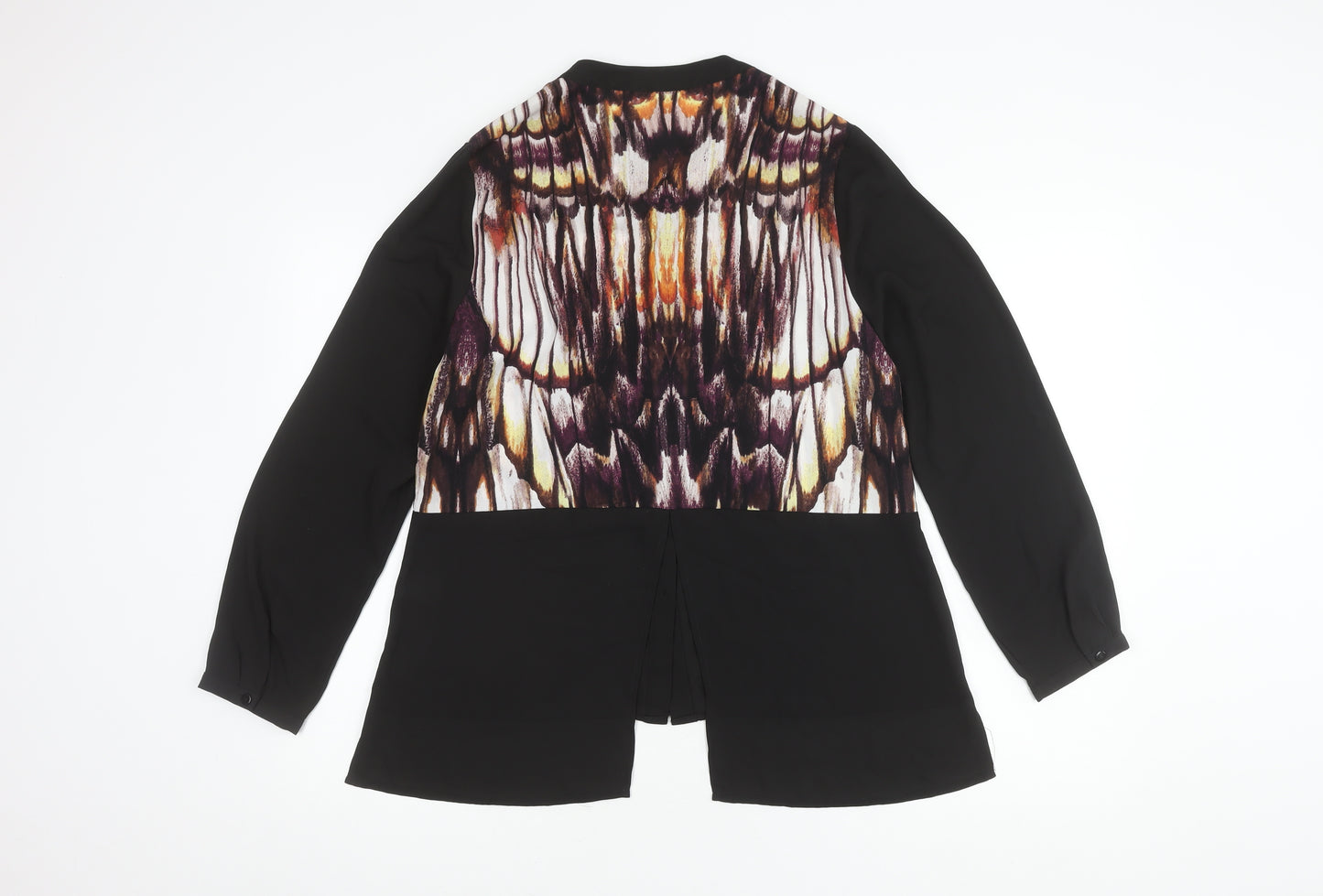 Kaleidoscope Women's Black Long Sleeve Top