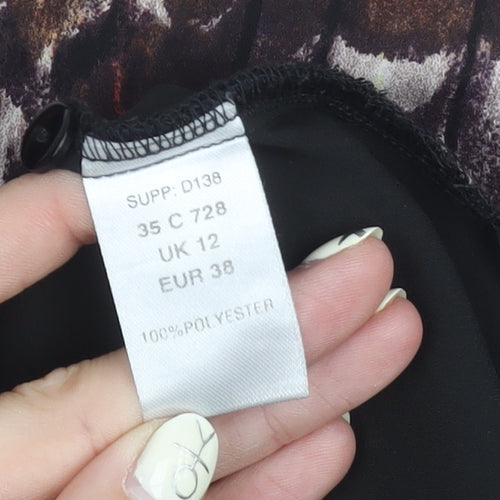 Kaleidoscope Women's Black Long Sleeve Top