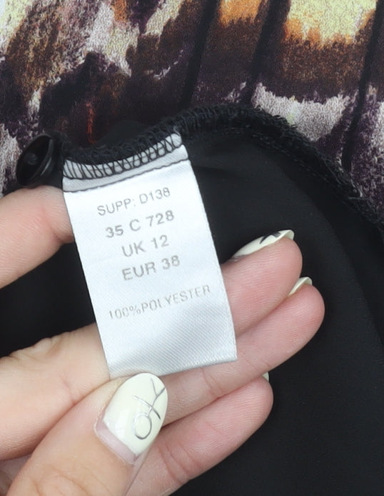 Kaleidoscope Women's Black Long Sleeve Top