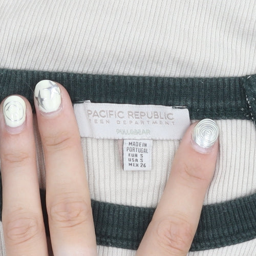 Pacific Republic Teens Green Cropped T-Shirt