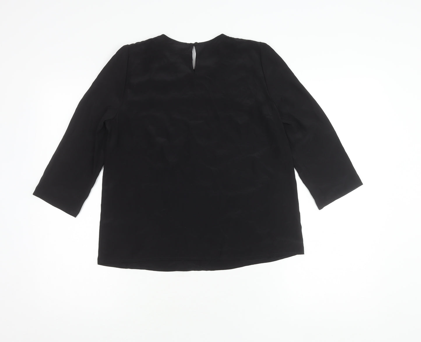 Claudie Pierlot Women's Black Top Size 8, Elegant 3/4 Sleeve