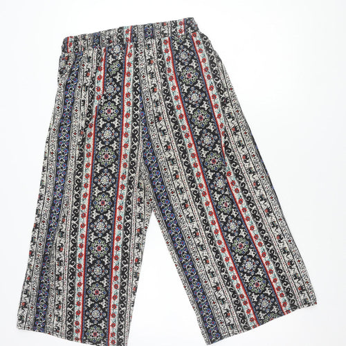Brave Soul Women's Multicoloured Wide-Leg Trousers - M